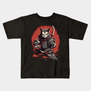 ninja cat Kids T-Shirt